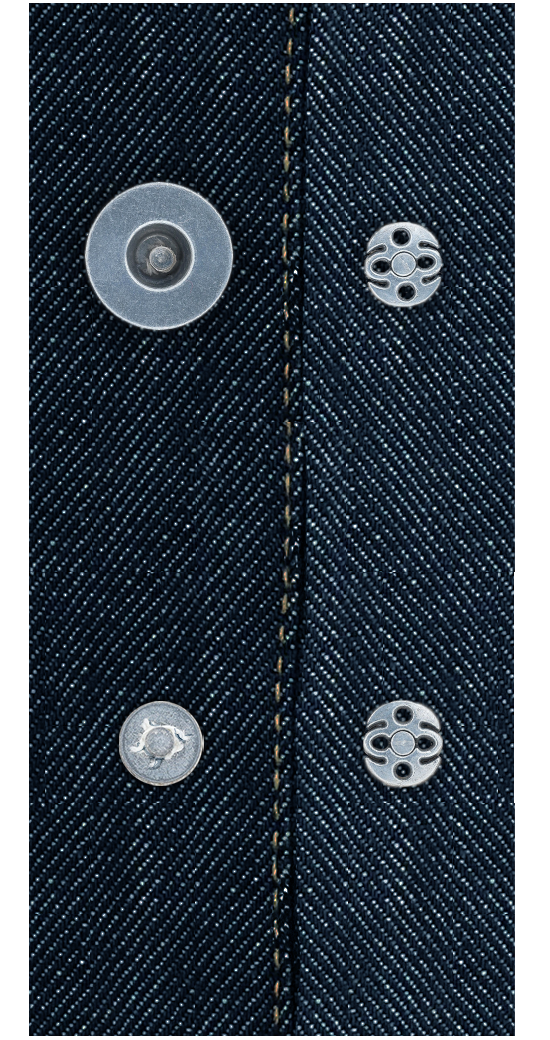 Recycled Mono-material Detachable Button & Rivet | YKK DIGITAL SHOWROOM