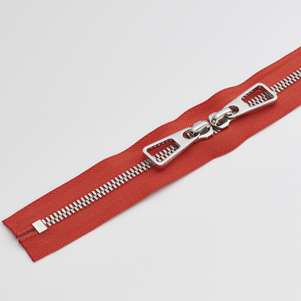トップス project gr laser cut zip EXCELLA® with Laser Cut Tape and Customized Flat Bottom Stop